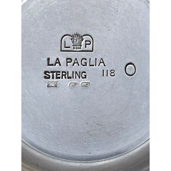 Alphonse La Paglia, Sterling Silver Compote Dish, 118, Wheat Crown, 925 “O” Mark - Picture 10 of 10